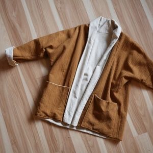 We Are Stories Linen & Raw Silk Jacket, size M/L